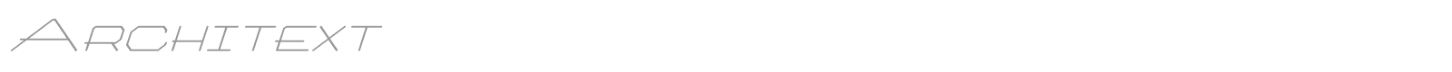 Architext font preview